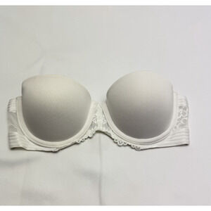 NWOT Strapless Push Up Bra Maidenform 34A White Lace Underwire